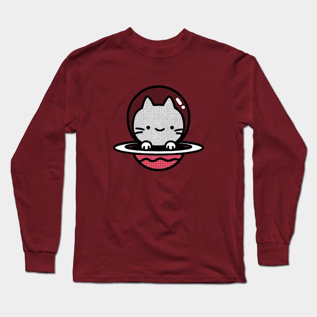 Space Kitty Long Sleeve T-Shirt by Red Rov
